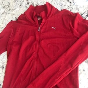 Red Puma lightweight Full Zip Jacket